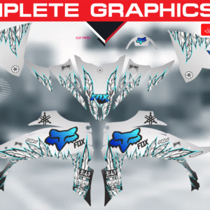 YAMAHA YFZ 450R 2014-2025 2015 2016 2017 2018 2019 complete graphics kit 21 mil